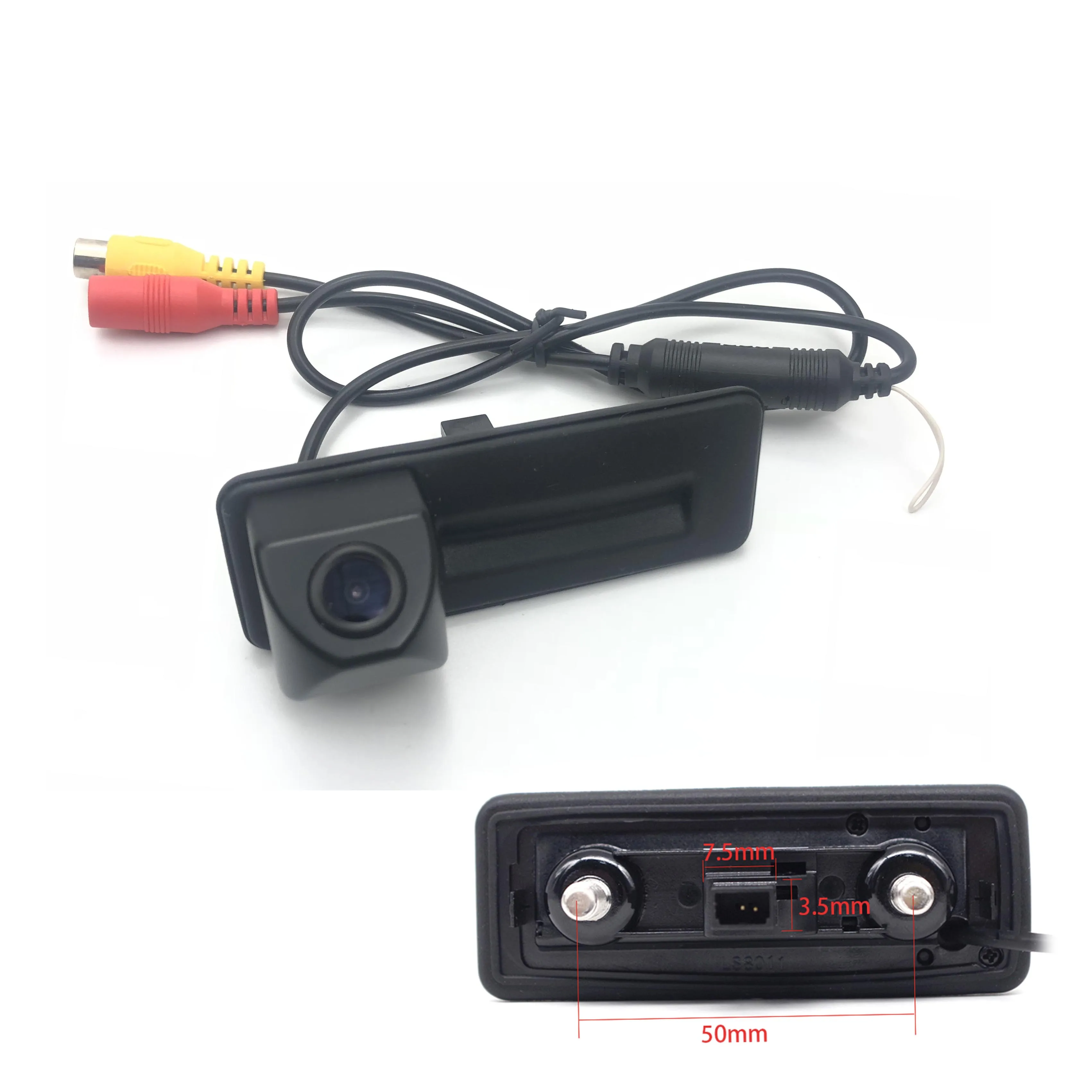 VKAUTO Trunk Handle Camera For Skoda Octavia 1Z 2006 2007 2008 2009 2010 2011 2012 CCD HD Rear View Parking Backup Camera