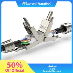 Woeow cat6a cat7 kabel verlängerung anschluss adapter rj45 stecker box rj45 lan kabel verlängerung stecker voll abgeschirmt werkzeug los