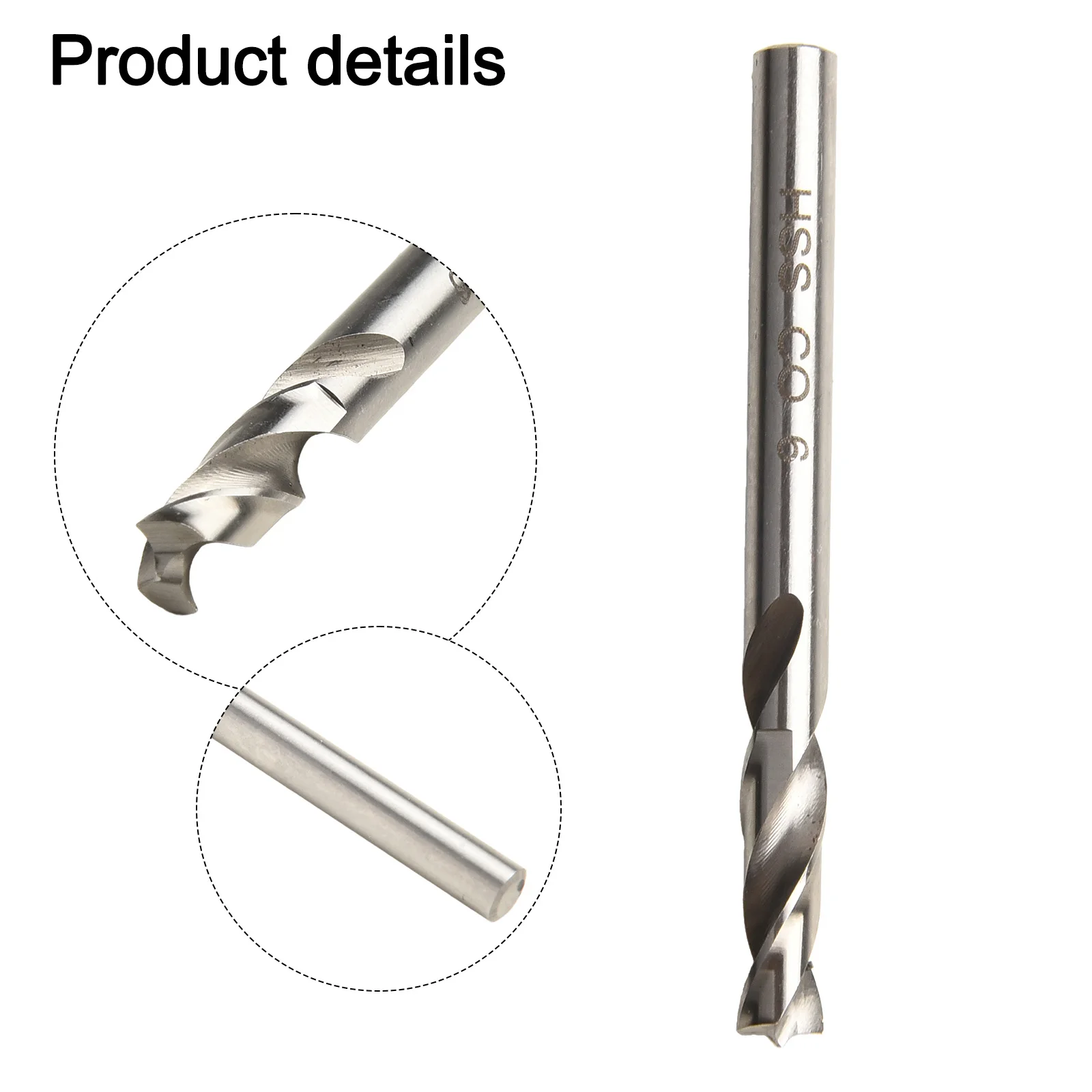 1/2 pz 6/8mm Punta da trapano per saldatura a punti Set HSS Co Cobalto Punta saldata a punti Pannelli separati Punte da taglio per fori