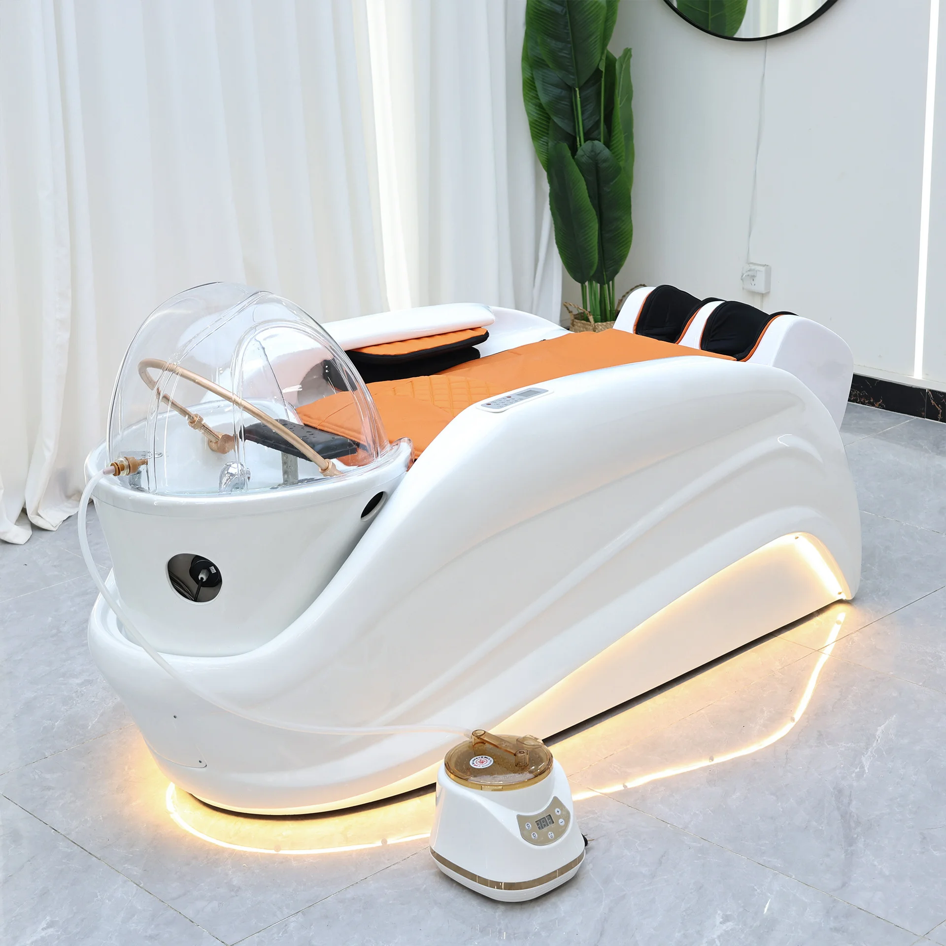 

Luxury Beauty Salon Chairs Head Spa Bed Water Therapy Stylist Shampoo Chair Professional Cadeira Furniture Beauty LJ50SC