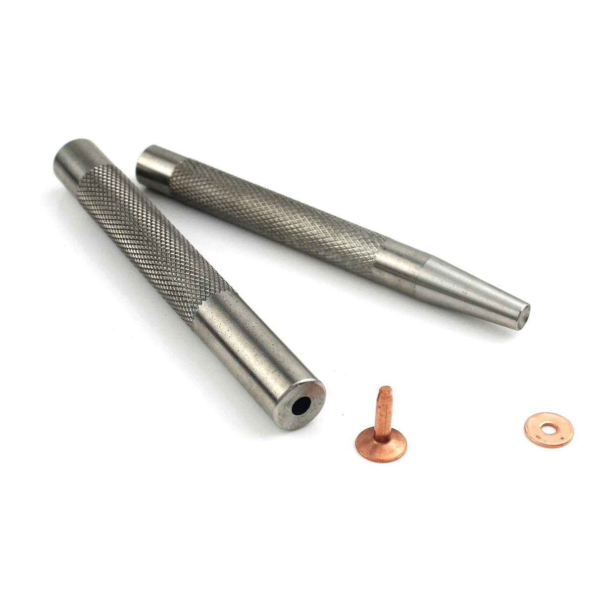 1 set Craft tool Copper Rivet & Burrs Riveting Tool Setter Setting Tool Stainless steel Fasteners fixing tool