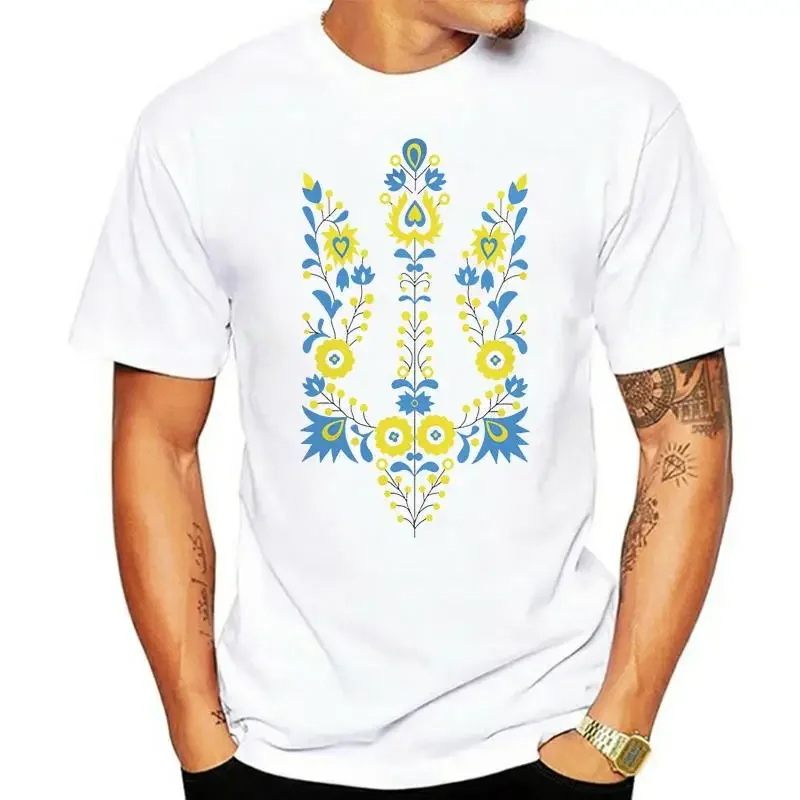 Tshirt New Fashion Ukraina Ukraine tshirts for mens designer clothes Pridetryzub Ukrainian Souvenir Colorful Tee Short Sleeve