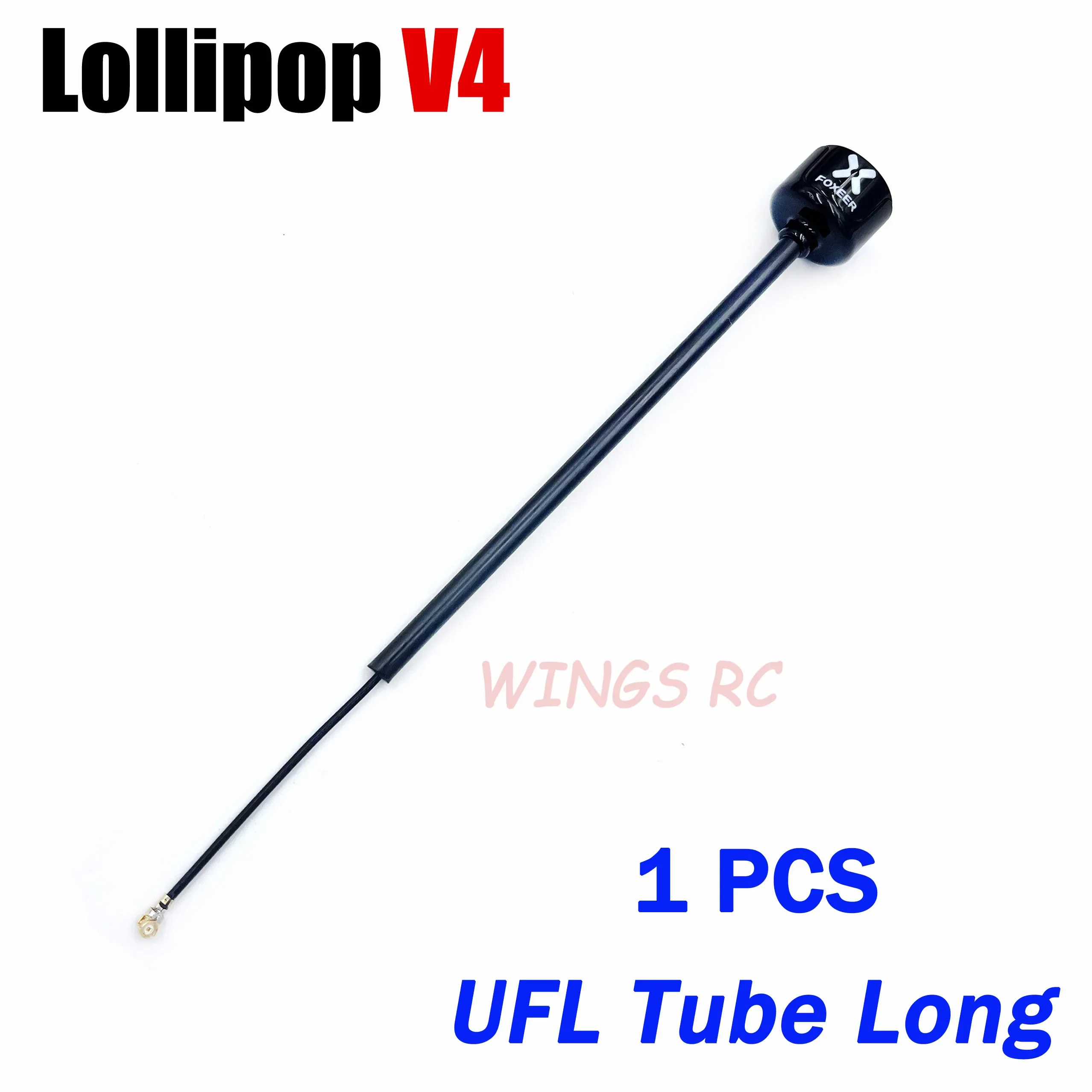 Foxeer-Antenne Lollipop 4 V4 FPV-Antenne 5,8 G 2,6 Dbi Stubby RHCP SMA RPSMA UFL Gerade/Winkel MMCX 7,2 g für FPV RC Racing Drone