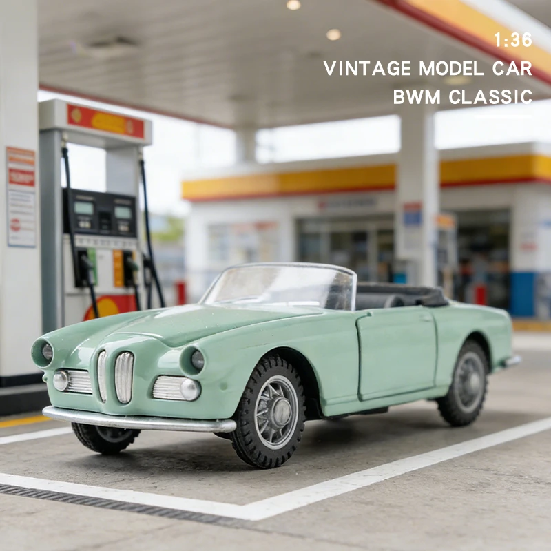 

1:36 Alloy Diecast Convertible Vintage Car Model Classic Pull Back Car Vehicle Replica For Collection Gift Toys