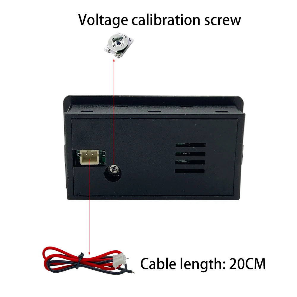 Indicador de capacidad de la batería, medidor de voltaje de CC 8V-100V, plomo ácido, litio, LiFePO4, voltímetro de motocicleta, 12V, 24V, 48V, 60V, 72V, 84V