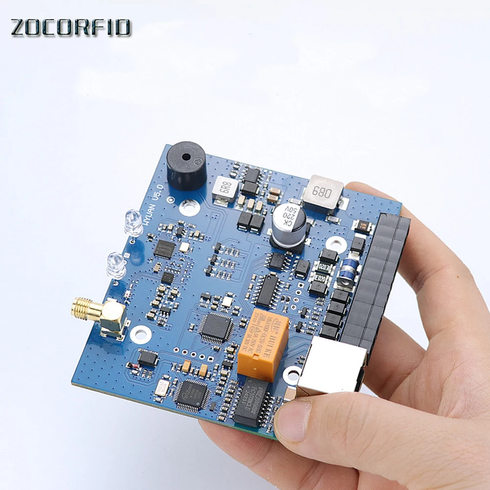 860-926mHz UHF RFID Reader Wg26/34 RS485 TCP/IP port module RFID UHF reader Win/Android SDK Relay for Access Control