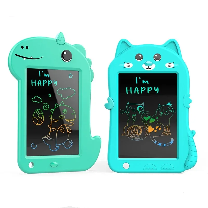 New Models 6.8 Inches Cats Cartoon Lcd Handwriting Board Children Graffiti Electronic Lcd Drawing Board Student Office Gifts