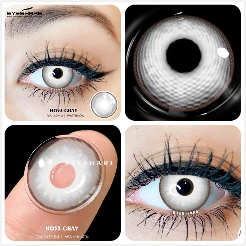 EYESHARE 1 Pair(2pcs) Colored Contact Lenses For Eyes New Cosplay Blue Lenses Eyes Contacs tens Yearly Beauty Makeup Color Lens