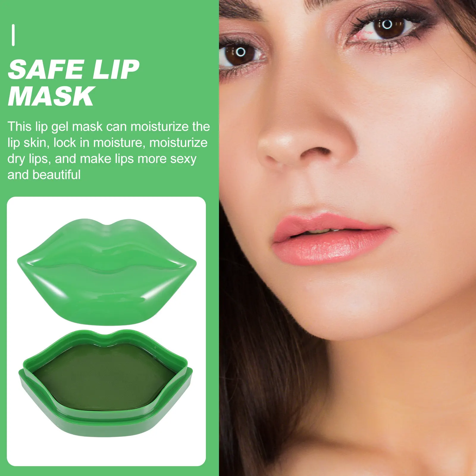 20Pcs Moisturizing Lip Mask Anti-Aging Sleep Film Nourishing Lip Treatment for Dry Lips Wrinkle Repair