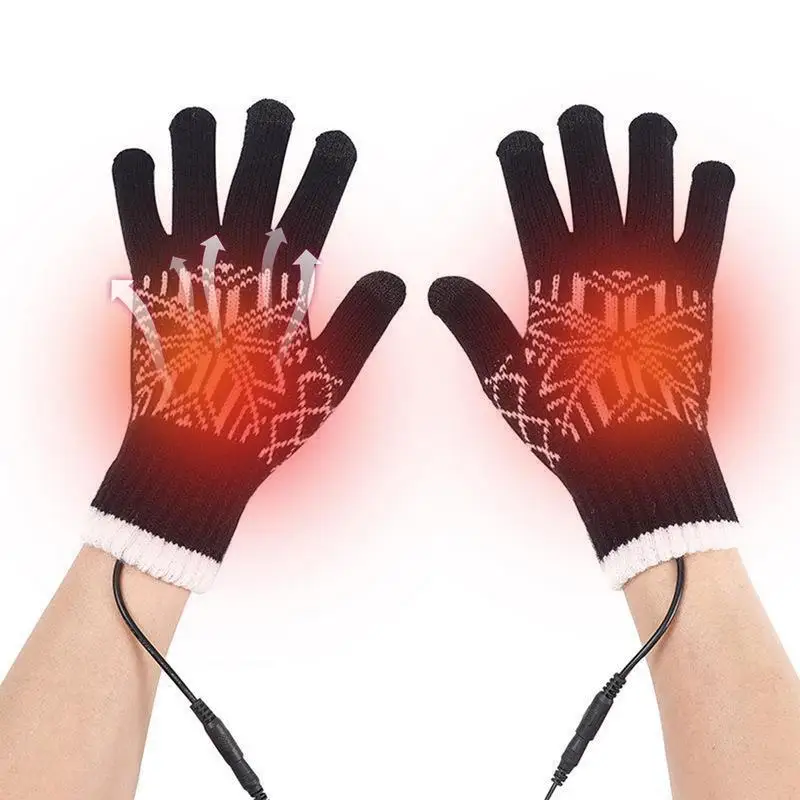 Electric Heated Gloves Hand Warmer Glove With Screen Touching Function Reliable USB Charging Electric Bike Gloves For Winter