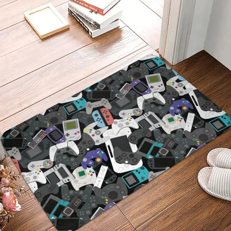 Game Controller Door Floor Bath Kitchen Mat Anti-Slip Indoor Gamer Gift Doormat Garden Entrance Rug Carpet Footpad