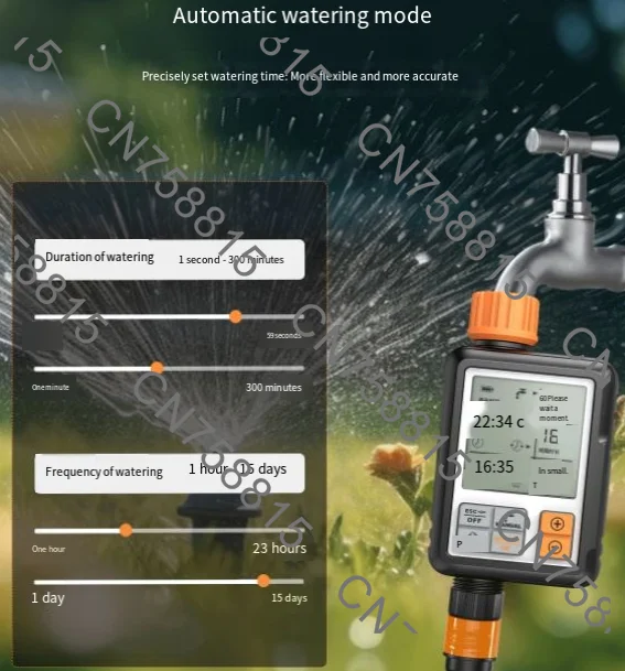 Outdoor Irrigation Automatic Temporizador Inteligeter Garden Accessories Adjustable Programer，All Days Use Digital Water Timer