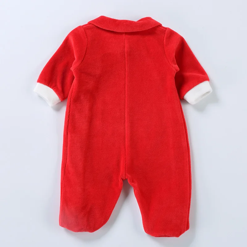 Baby velvet rompers clothes newborn long sleeve Unisex onesies pyjamas newborn baby girl boy footed overalls jumpsuit outfit