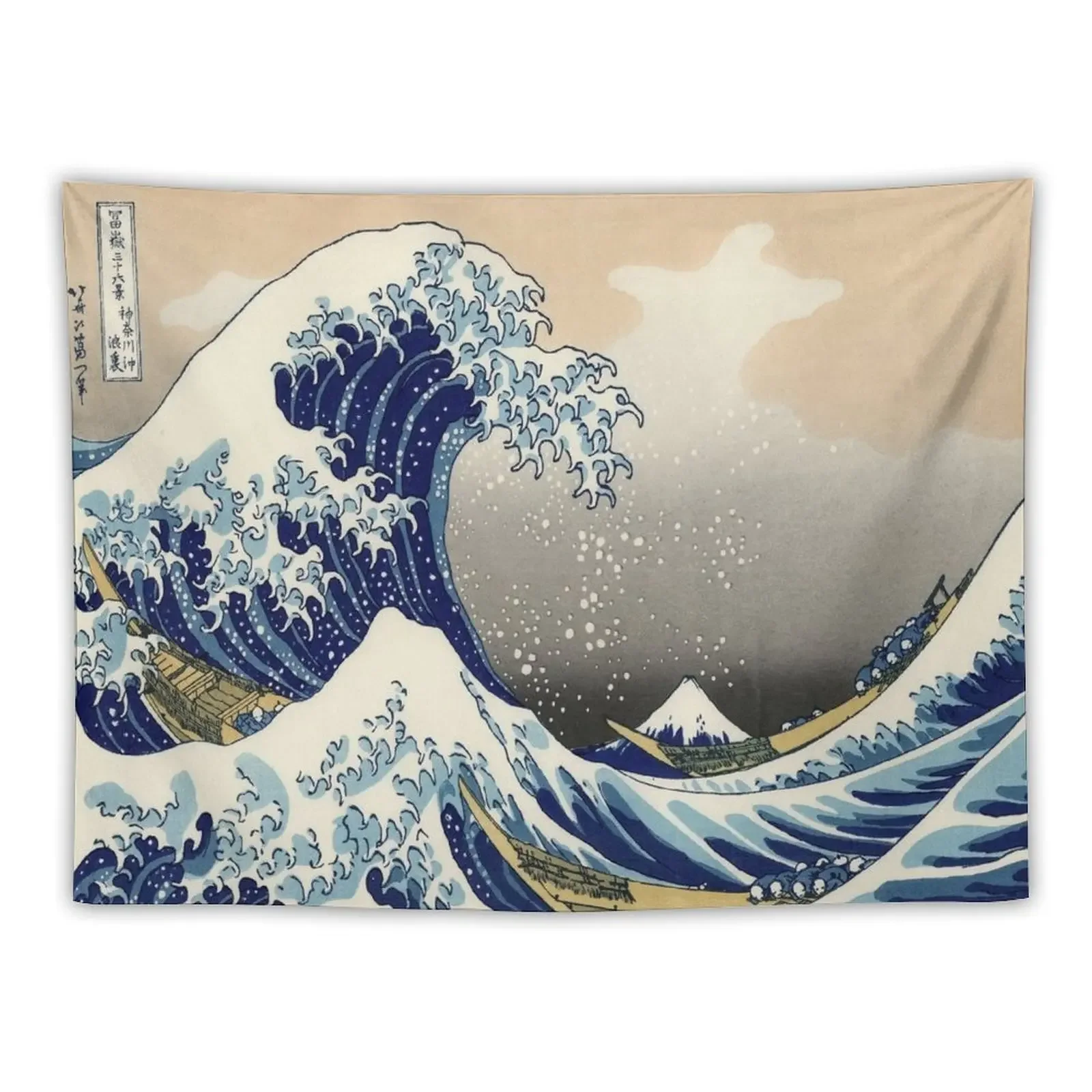 Great Wave Tapestry Decoration Aesthetic Cute Room Things Tapestry