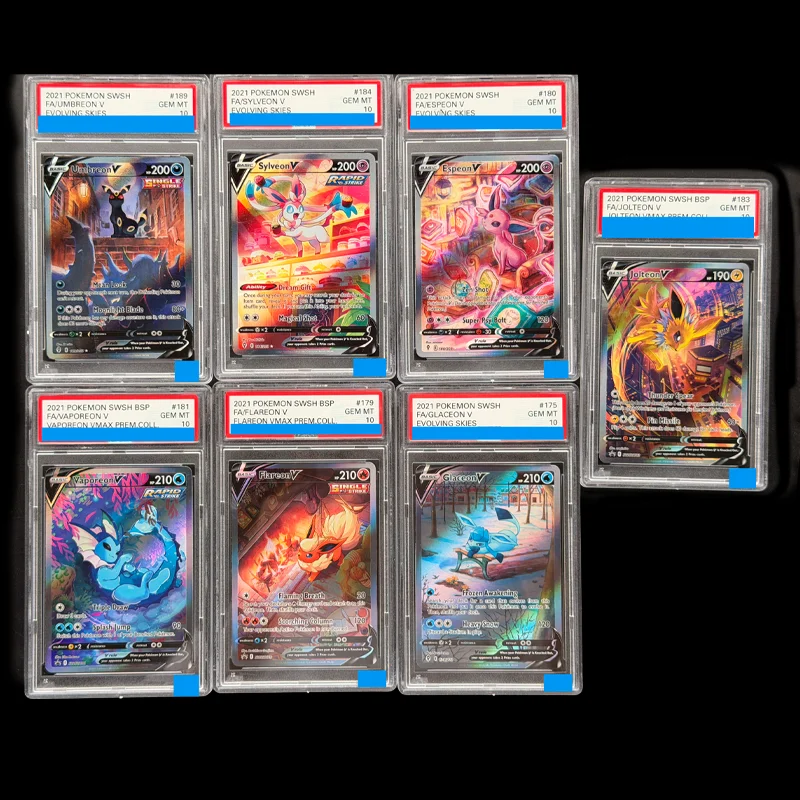 7 Style 2021 Pokemon Sword & Shield Evolving Skies # 189 Fa/umbreon Sylveon Glaceon V Evolving Skies Grade 10 Collection Card Toy
