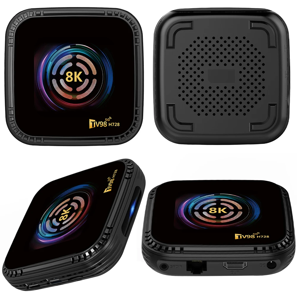 Android 14 Smart TV Box 4G 64G Media Player 8K HD Android Box com decodificador remoto