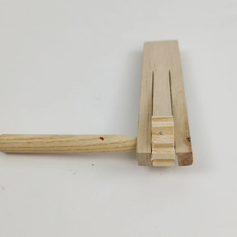 

4pcs Wooden Ratchet Noise Maker Kids Musical Instrument Early Education Percussion Sound Play Learning Castanets