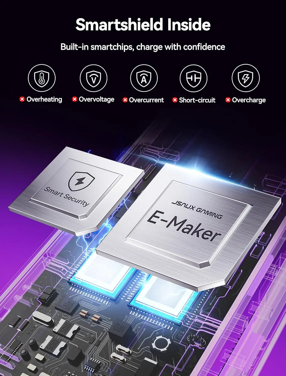 EnergyFlow Charging Dock for Nintendo Switch 2 JoyCon Controllers,4-in-1 RGB One-Touch Charger Station LED Indicator for Switch2