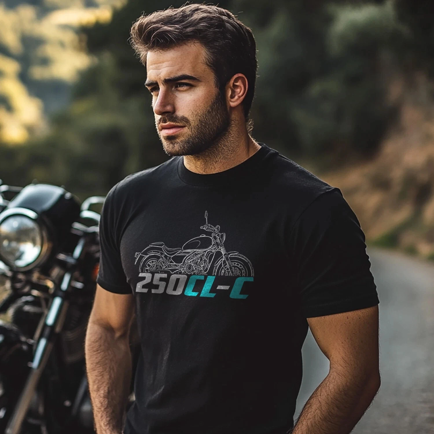 

2025 Summer Cotton Round Neck Short Sleeves for Men Women for CFMoto 250CL-C 2024 Fans - Motorcycle T-Shirt