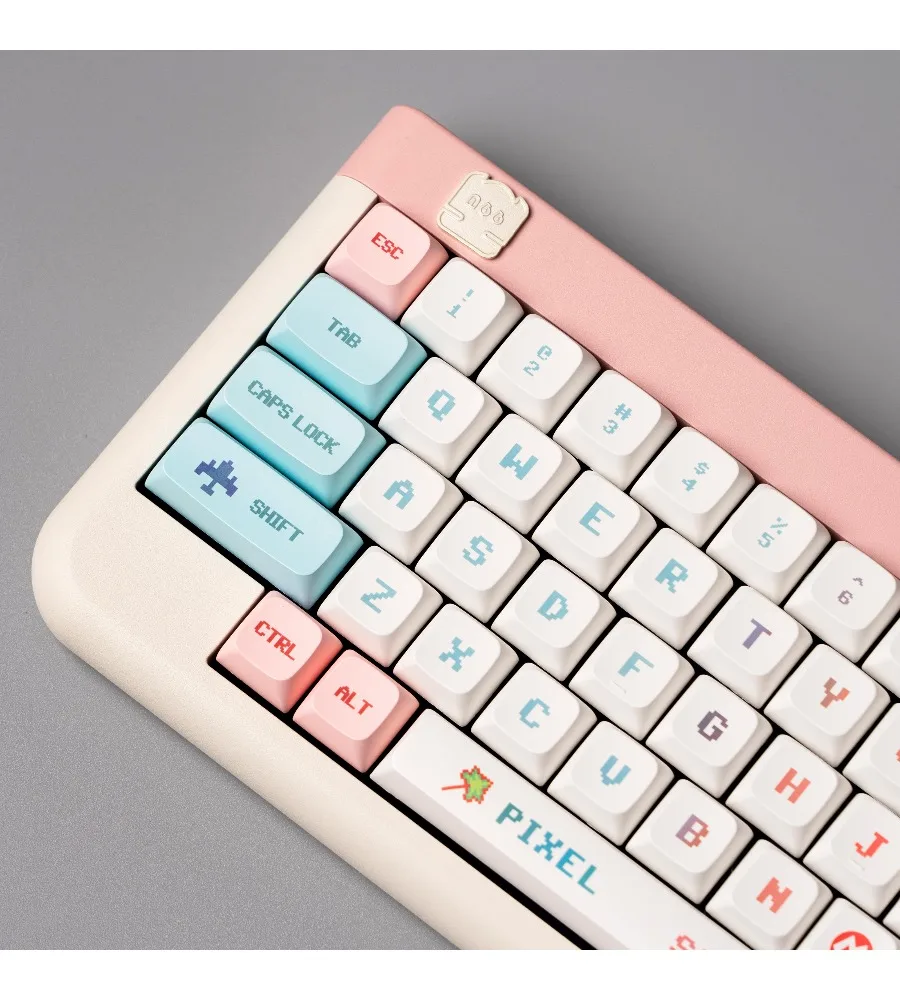 Pixel wind theme XDA height PBT sublimation keycap game two-dimensional customization