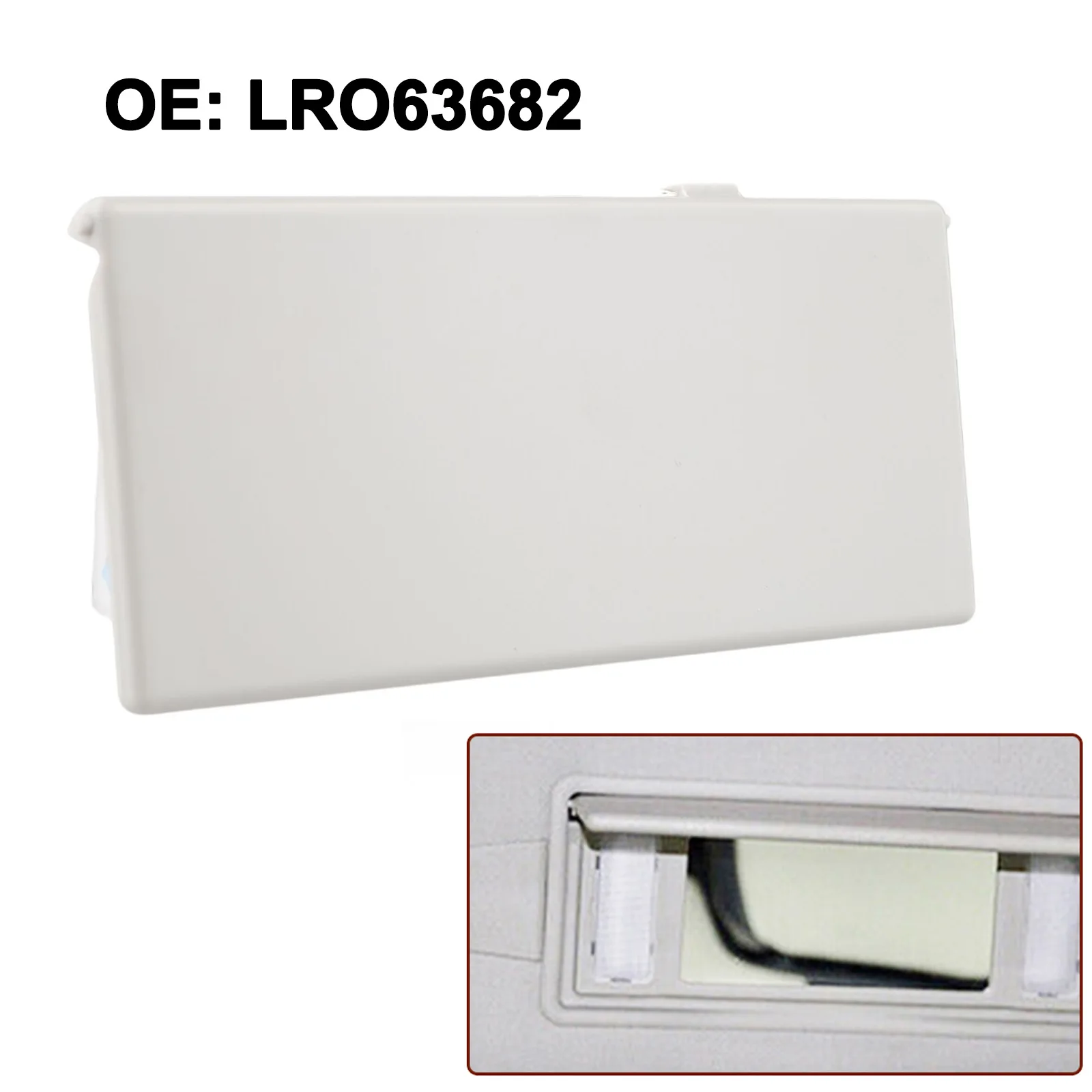 Car Sun Visor Vanity Mirror Cover Sunvisor Vanity Mirror Cover Grey LR063682 For Land Rover For Range Rover Sport For Discovery4