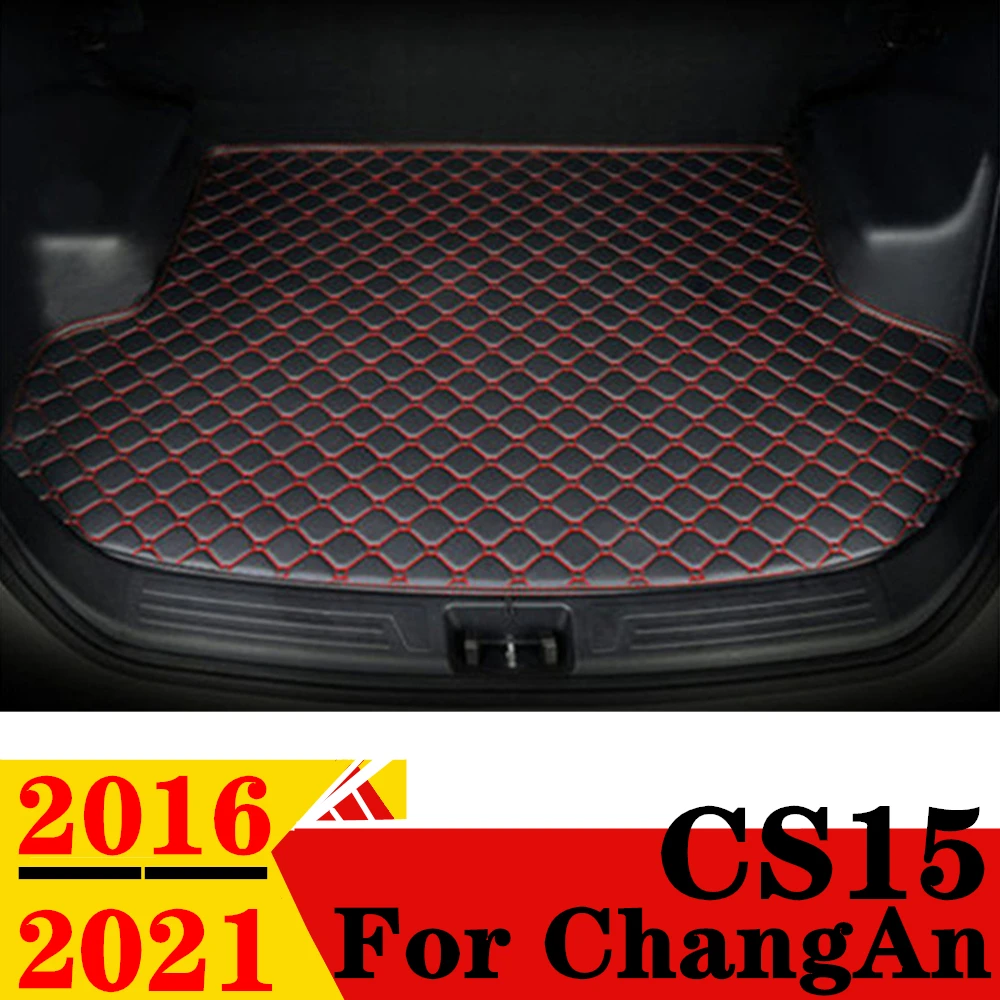 

Коврик для багажника автомобиля ChangAn CS15, 2021, 2020, 2019, 2018, 2017, 2016, плоский боковой защитный коврик для груза, подкладка, крышка, детали для заднего багажника