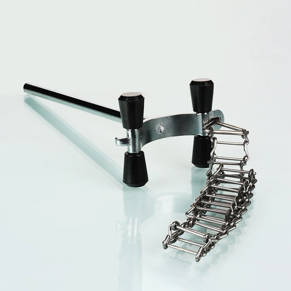 Stainless Steel Experimental Chain Beaker Clamp, Chromatography Column Fixed Clamp, Cylindrical Utensil Universal Chain Clamp