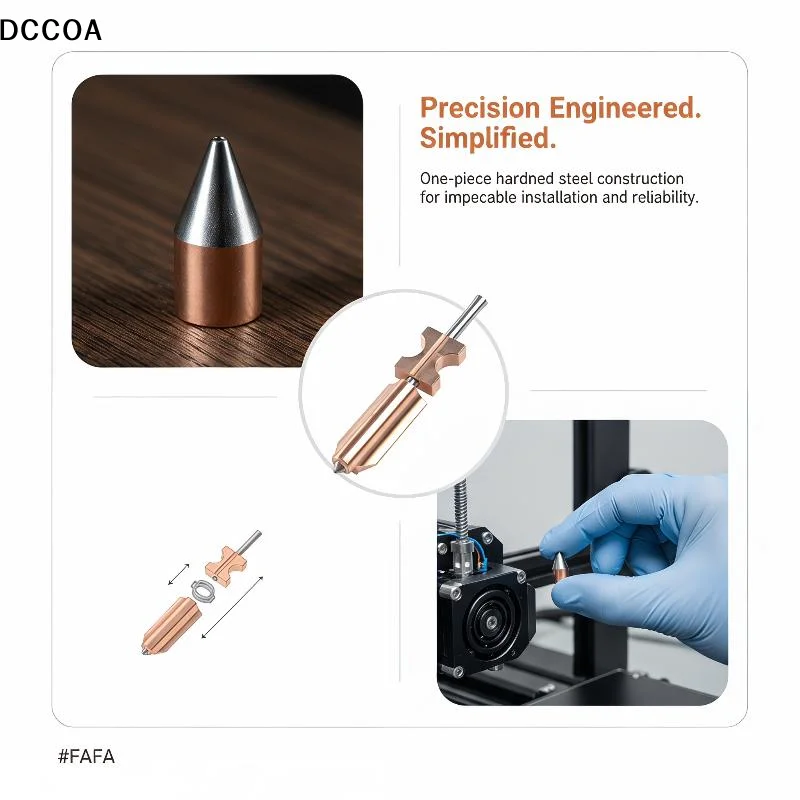 

[COA]Steel Nozzles 0.2/0.4/0.6/0.8mm For Flashforge AD5X Version Upgraded Bimetallic Hardened 3D Printer Replacement Parts[COA]
