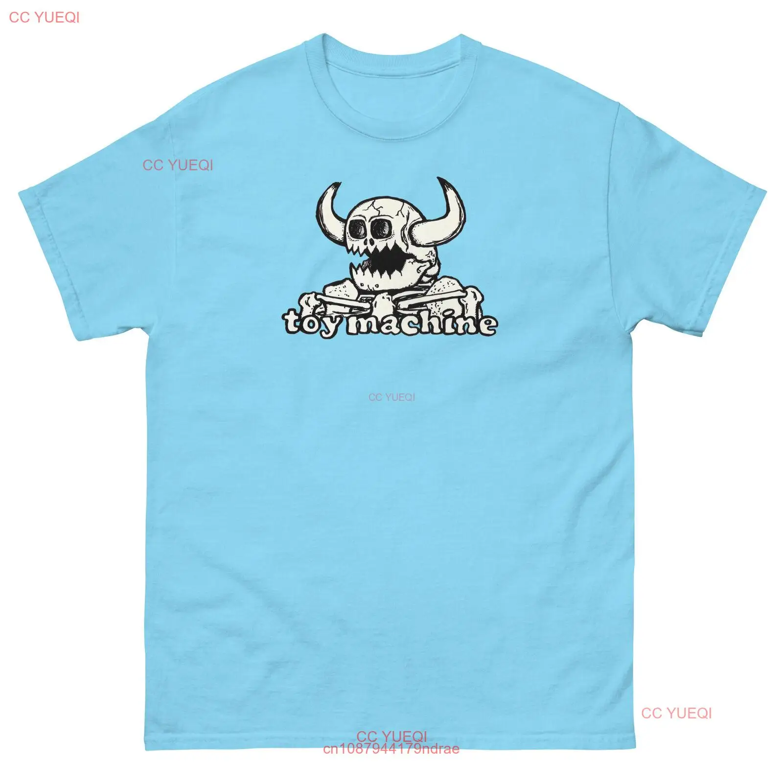 Toy machine skateboards devil skull and crossbones skateboarding t shirt design