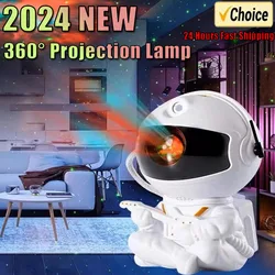 Star Projector Galaxy Night Light Astronaut Space Projector Starry Nebula Ceiling LED Lamp for Bedroom Home Decorative kids gift