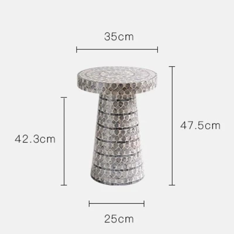 End Modern luxury and high end home shell side table simple and creative small coffee tables pliante living room furniture view 6