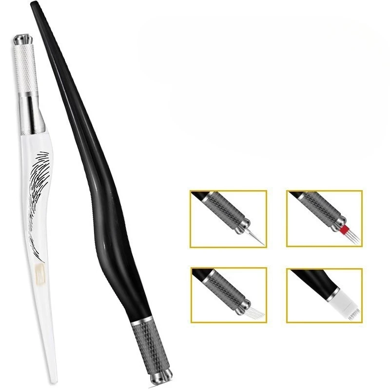 

1pcs Black Transparent Tebori 3D Manual Pen Permanent Makeup Manual Tattoo Eyebrow Microblading Pen