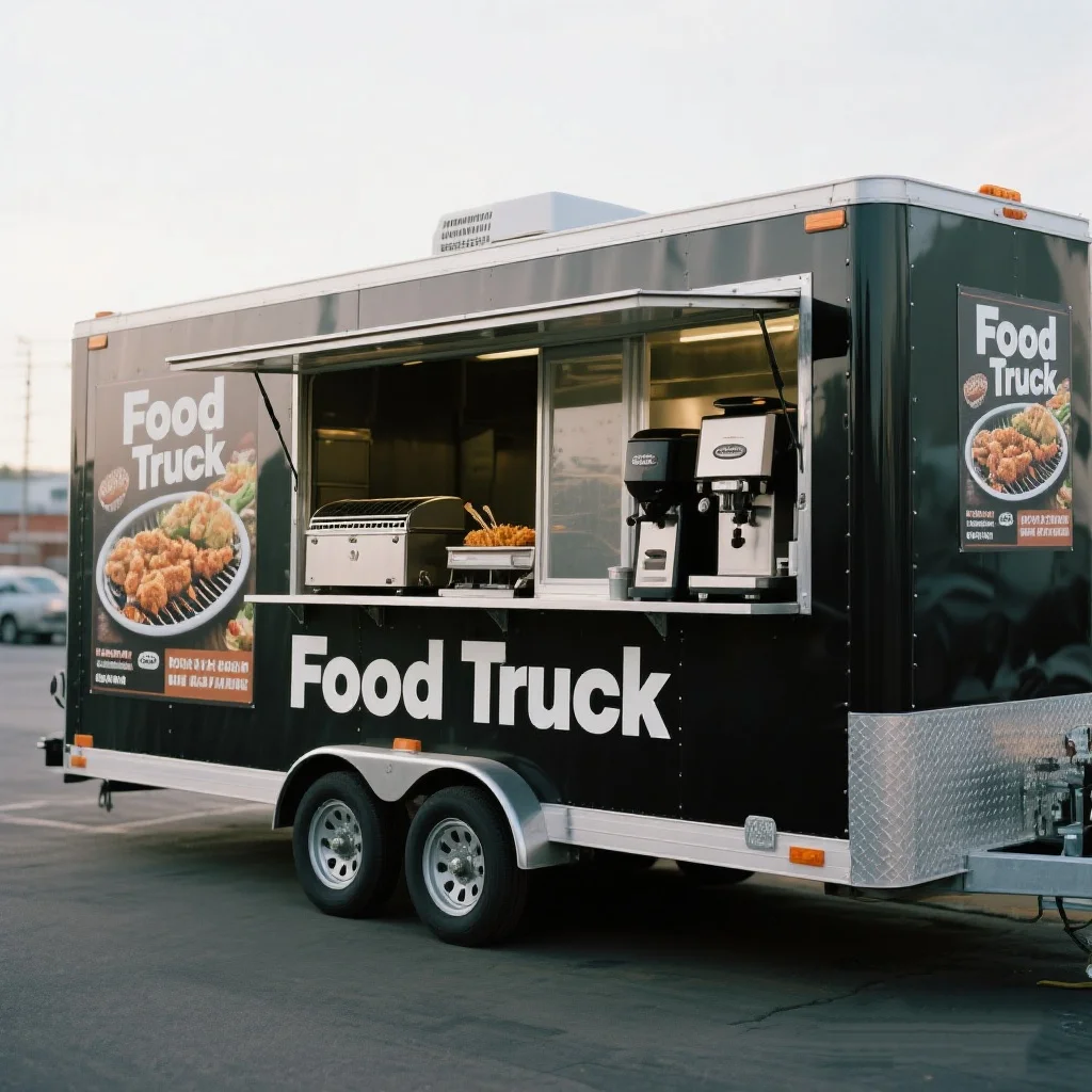 

Food Truck Trailer Mobile Cart Caravan off road camper trailers snack cart ice cream truck mobile store food trailer