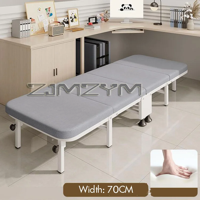 Portable Metal Bottom Frame Foldableing Bed New Thickeneded And Widened Lunch Break Foldableing Bed off Bed
