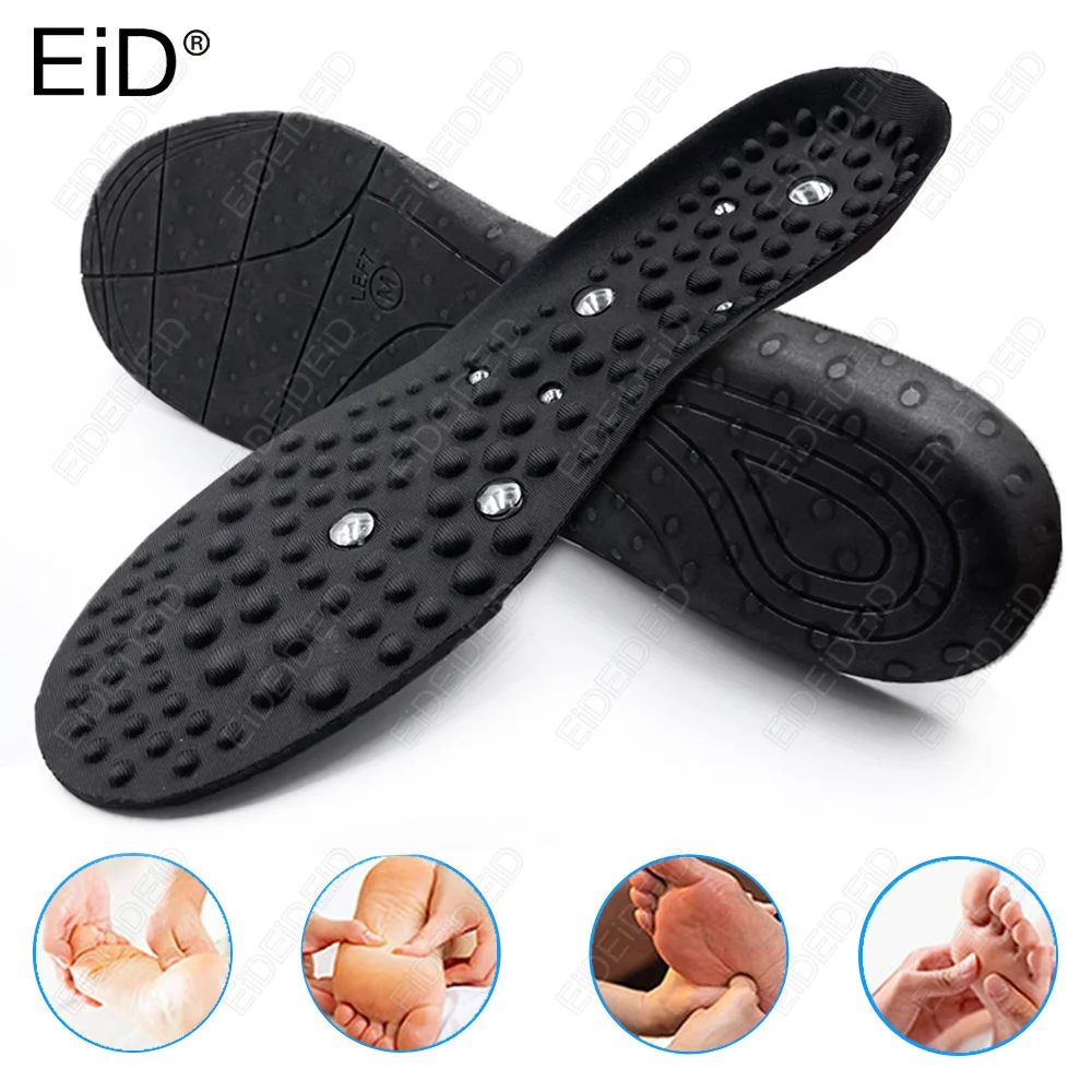 

EID 1/2 Pairs Magnetic Therapy Insoles 16 Pieces Magnet Massage Acupressure Health Cushion Men Women Relaxation Foot Care