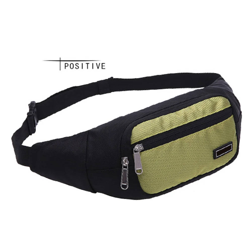 Outdoor Sports Backpack Waterproof Waist Pack for Men Women Running Walking Cycling Travel Large Capacity Lightweight Black