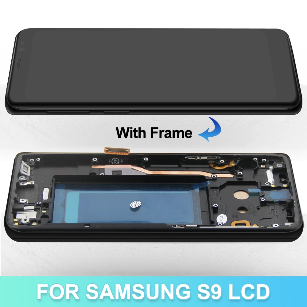 Imagem -04 - Tft para Samsung s9 G960 G960f Display Lcd Tela de Toque com Quadro para Samsung s9 Sm-g960f Display Digitador Peças Reposição