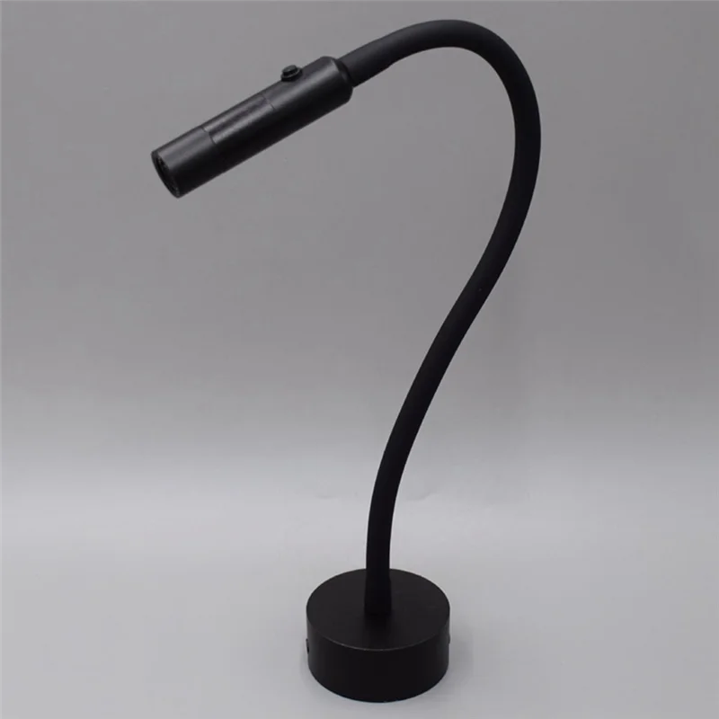 MOPHE-Modern LED Reading Wall Lamp Flexible Hose Bedside Wall Mounted Sconce Book Light Bedroom Study With Switch