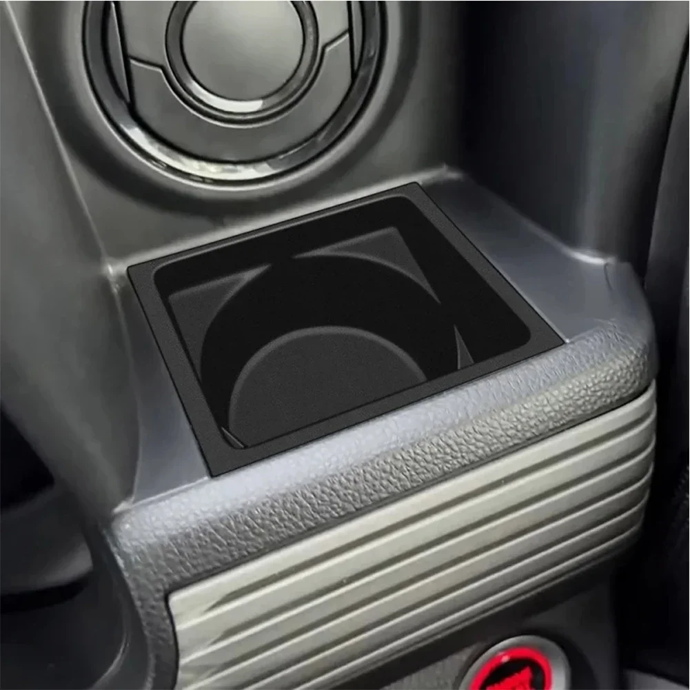 Accessory ABS Water Cup Pad Black RHD Dashboard Cup Holder Custom Fit Design Easy Installation Process High Universality Fitment