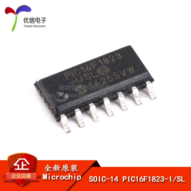 10 Uds parche original genuino PIC16F1823-I/SL microcontrolador de chip 8 bits 32MHZ