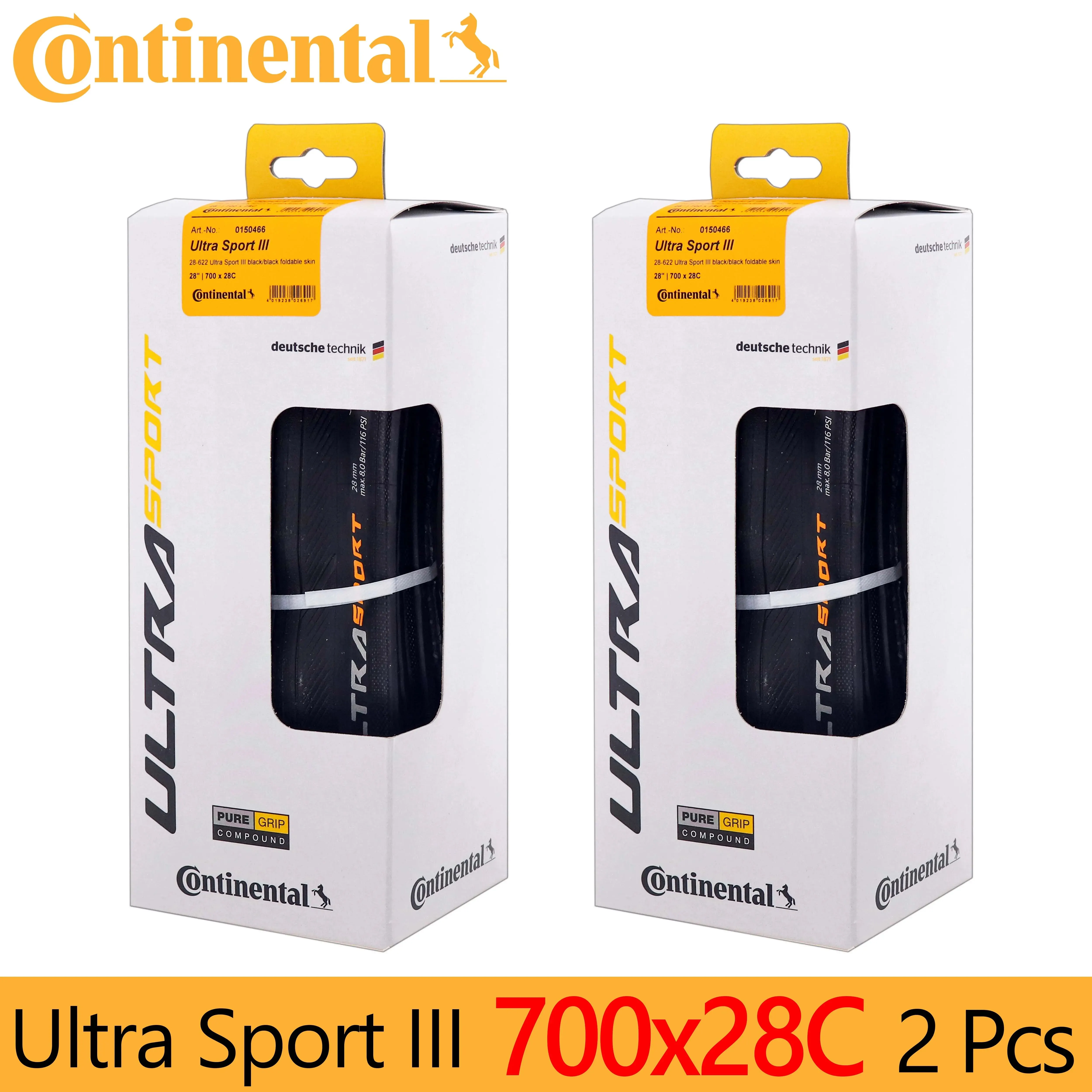 1Pair Continental ULTRA SPORT III Road Tire 700x23/25/28C Road Bicycle Clincher Foldable Tire