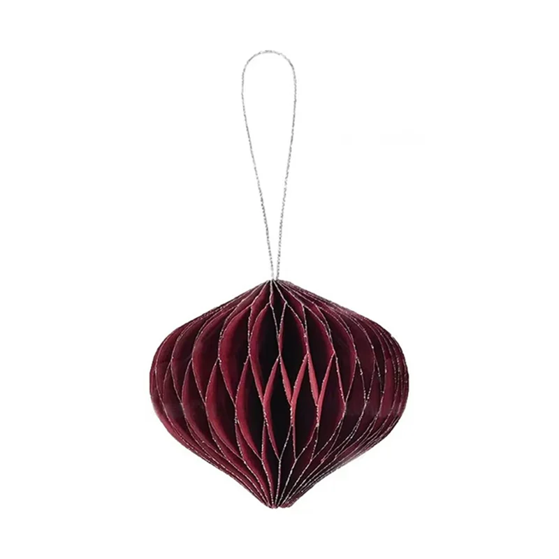 ABRB-Weihnachten Papier Waben Hängende Dekoration Neujahr Weihnachtsbaum Hängende Verzierung Hochzeit Baby Dusche Home Decor