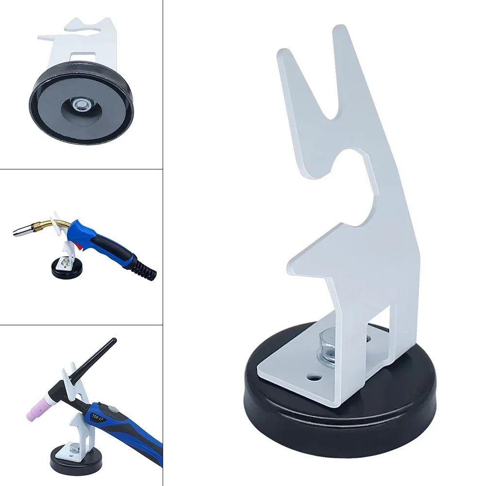 Magnetic TIG Welding Net Holder White Carbon Steel + Magnet Support Torch Welding Holder For Tig Torch 3.31in*6.30in