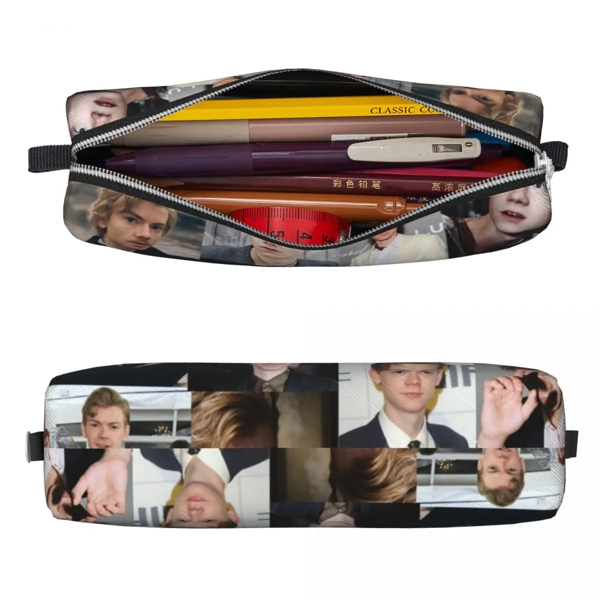 Thomas Brodie Sangster Dylan Obrien Pencil Case Pencilcases Pen Box for Girls Boys Large Storage Bags Office Gift Stationery