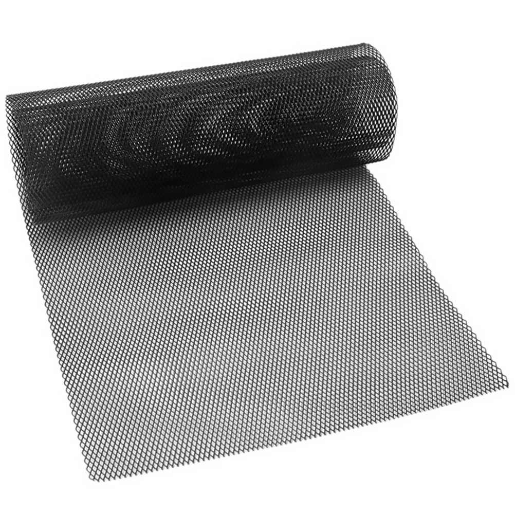 Bumpers Car Grille Mesh Rhombic Automotive Aluminum Alloy Universal Accessories Metal for Black