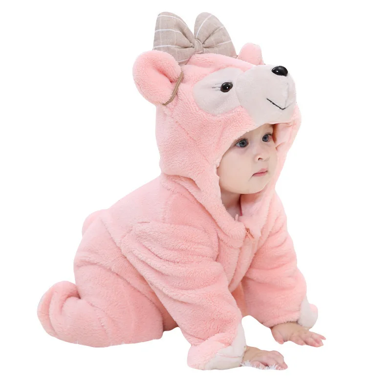 Baby Animal Jumpsuits Newborn Modeling Costume Walking Romper Winter Bear Series Boys Girls Body One-pieces Climb Suits Clothes