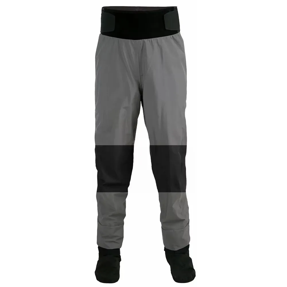 Men's Fishing Waders Waist Wading Pants Three-Layer Waterproof Breathable Fabric With Neoprene Socks In Cold Day MP20
