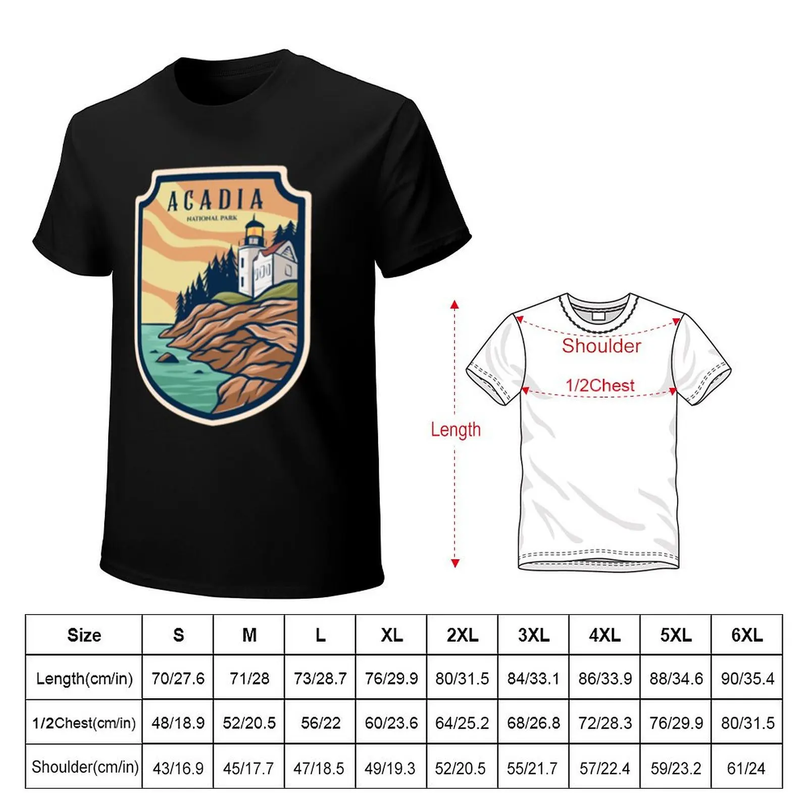 Acadia National Park T-Shirt Simple Trendy Casual T-Shirt