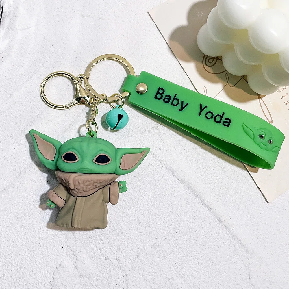 1/4-Stil Star Wars Schlüsselanhänger Master Yoda Figur Schlüsselring für Rucksack Auto Schlüsselanhänger Zubehör Geschenke – Detail 9