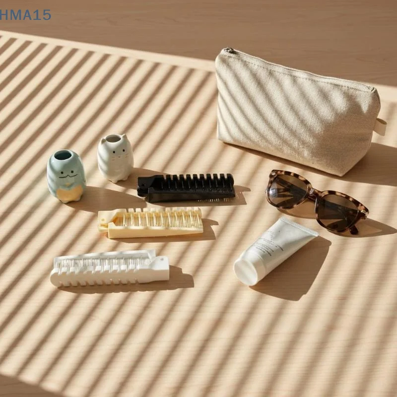 Portable Travel Folding Comb Brush Anti-static Styling Massage Comb Professional Hair Styling Tool Special For Real Hair Wigs